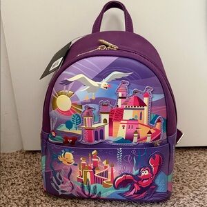 Loungefly Ariel castle collection mini backpack